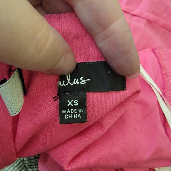 Lulus Cascading Crush Hot Pink Tiered Bustier Midi, #1884956, Size XS, $63 - Picture 6 of 8